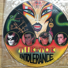 TIK & TOK - INTOLERANCE (PICTURE DISC,1984,UK) Synth-Pop vinil vinyl