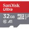 Card de memorie SanDisk Ultra microSDHC, 32GB, 120MB/s, A1 Class 10 UHS-I + SD Adapter SafetyGuard Surveillance