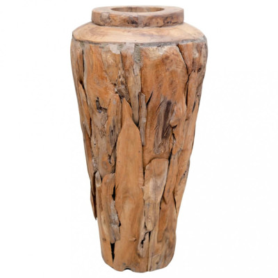 vidaXL Vază decorativă, 40 x 60 cm, lemn masiv de tec foto