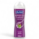 Lubrifiant si gel de masaj DUREX Aloe Vera, cu efect 2 in 1, 200 ml