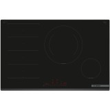 Plita incorporabila Bosch PXE831HC1E, Inductie, 4 zone de gatit, Flex Zone, Home Connect, Power Boost, 80cm, Negru