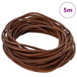vidaXL Cord din Piele Maro deschis &Oslash;3 mm x 5 m Piele 42022003