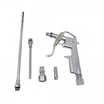 Set 5 piese, pistol de suflat aer profesional, Capat suflare, tija 10 cm, tija 20 cm, mufa pentru furtun foto