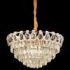 Candelabru Cristal CC5122/500GD 9x E14, Diametru 49cm, Auriu Lucios, Inaltime Reglabila ModernLight Concept