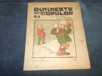 REVISTA DIMINEATA COPIILOR NR 44 1924 foto