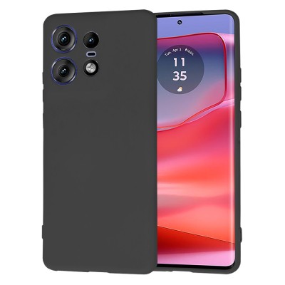 Husa silicon Motorola Edge 50 Pro Techsuit SoftFlex, negru foto