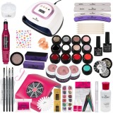 Kit Unghii False cu Gel UV SensoPRO Milano 15ml - Promotie #09 + CADOU Set 4 Pensule Manichiura