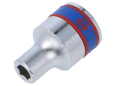 Cap tubular HEX 7mm 1/2 38mm o&Aring;&pound;el crom-vanadium 6-puncte
