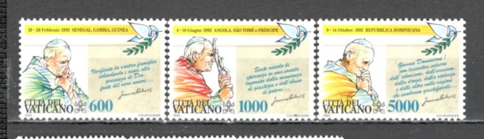 Vatican.1993 Calatoria Papei Ioan Paul II SV.606