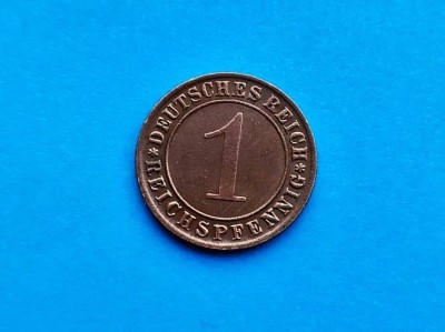 1 Pfennig 1936 lit. D-Germania- foto