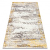 Covor CORE W9775 Cadru, Umbrită - structural, două niveluri de l&acirc;nă, fildeş / bej, 80x150 cm, Dreptunghi, Lana