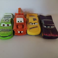 Bnk jc Disney Pixar Cars - lot 4 masinute de plastic