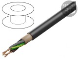Cablu Electric NYY 4G6mm2 Cu PVC Negru