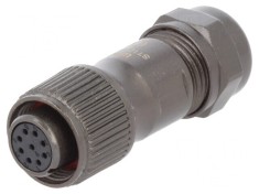 Mufa ST12 IP67 9 PIN 125V 3A pentru cablu foto