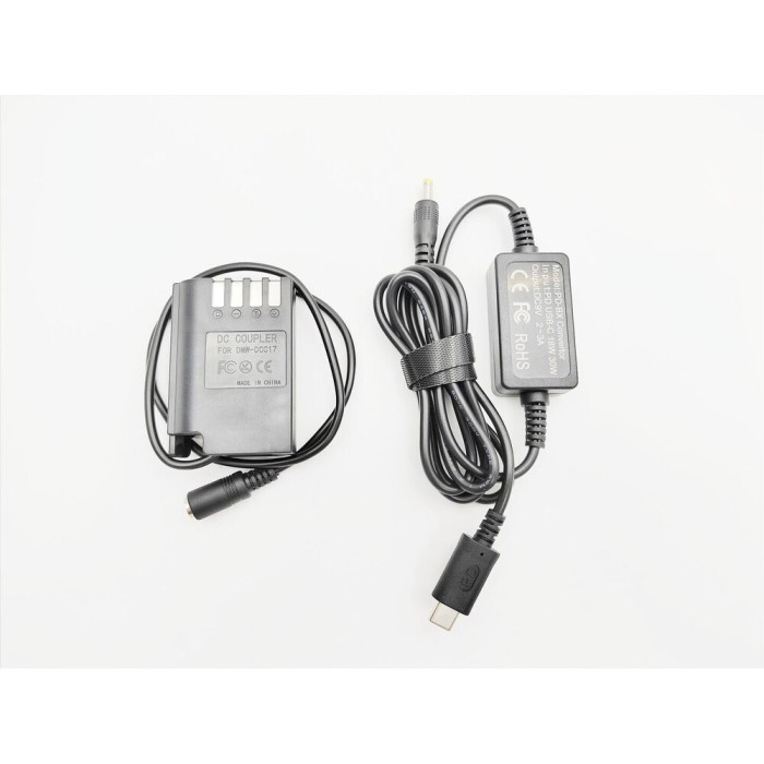 Alimentator Tip Baterie BLK22 Panasonic DMW-DCC17 Dummy Battery DC COUPLER FULL DECODED TYPE-C PD