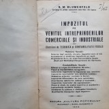 Impozitul pe venitul &icirc;ntreprinderilor industriale (S. M. Blumenfeld, 1934)