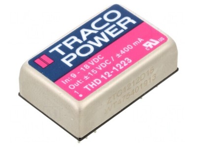 Convertor DC/DC 12W 9-18V la 15V/-15V foto