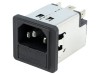 Conector de alimentare AC soclu tată 6A 250V IEC 60320