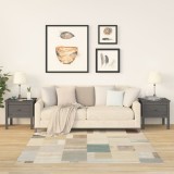 VidaXL Mese laterale, 2 buc., gri, 50x50x49 cm, lemn masiv de pin