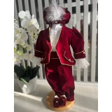 Cumpara ieftin Costum botez print, grena - DPH393