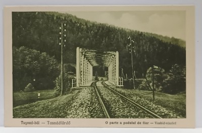 TUSNAD - BAI , O PARTE A PODULUI DE FIER , CARTE POSTALA , 1930 foto