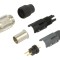Conector M9 tată aurit 2 pini