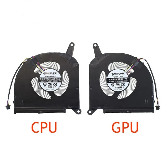 Set coolere Laptop, Gigabyte AERO 15 OLED SA, SA-7DE, PLB07010S12HH, 7mm grosime, 12V, 1A