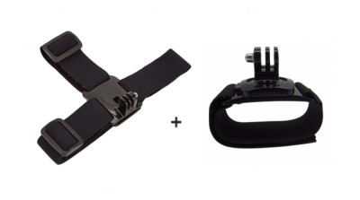 Sistem de prindere pe Cap + Sistem prindere pe Mana 360 Grade pt GoPro insta360 foto