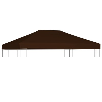Gossi acoperis pentru pavilion, 310 g/m2, maro, 3 x 4 m foto