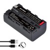 Acumulator BATMAX NP-F550 2800mAh cu port USB-C pentru camere video Sony, lampa video, monitor