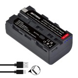 Acumulator BATMAX NP-F550 2800mAh cu port USB-C pentru camere video Sony, lampa video, monitor