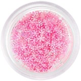 Flori din material pentru decorarea unghiilor - roz, mici, INGINAILS