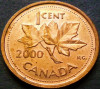 Moneda 1 CENT - CANADA, anul 2000 * cod 202 B, America de Nord