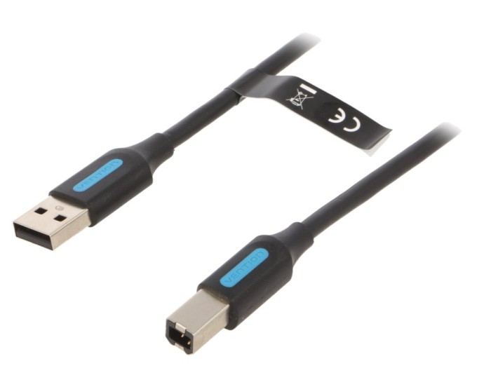 Cablu USB 2.0 A-B 5m, negru