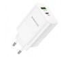INCARCATOR retea Borofone &quot;BN10&quot; , Quick Charge 65W, 1 x USB, 1 x USB Type-C, alb &quot;6974443388190&quot; (timbru verde 0.18 lei)