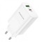 INCARCATOR retea Borofone &quot;BN10&quot; , Quick Charge 65W, 1 x USB, 1 x USB Type-C, alb &quot;6974443388190&quot; (timbru verde 0.18 lei)
