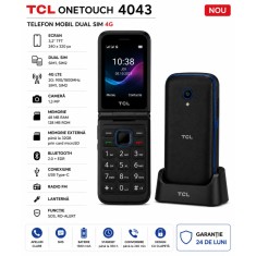 Telefon mobil TCL ONETOUCH 4043 Dual SIM 4G Black Nou