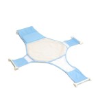 Hamac Cadita Bebe Ikonka, Suport Textil, 0-8 Luni, Albastru, Prindere Clipsuri, Poliester
