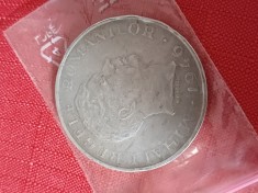 Monedă argint 100.000 lei 1946 &ndash; Mihai I &ndash; inscripție &bdquo;NIHIL SINE DEO&rdquo; &ndash; originală, stare foarte bună