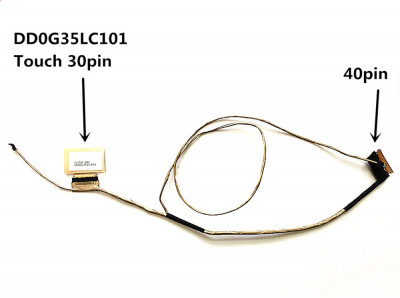 Cablu video LVDS Laptop, HP, Omen 15-CE, 15T-CE, TPN-Q194, DD0G3ALC100, DD0G3ALC101, DD0G3ALC110, DD0G3ALC111, 929451-001 foto