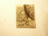 Timbru Italia Levant 1922 1pia 20pa/ 15c ,stampilat
