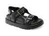 Sandale GRYXX negre, 1157D12, din piele naturala