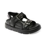 Sandale GRYXX negre, 1157D12, din piele naturala
