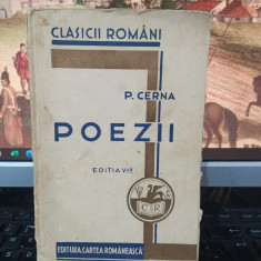 Panait Cerna, Poezii, ediția VI-a, Clasicii Români, Cartea Românească, 1930, 118