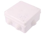 Cutie Conexiuni ELEKTRO-PLAST NASIELSK IP55 Perete Polipropilena PP Alb Cu Presgarnitura 5 Borne 10mm2 133x133x64mm