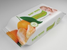 Servetele umede Spring Line Baby Extract de mandarine 100 buc foto