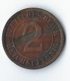 Moneda 2 reichspfennig 1925 F - Germania