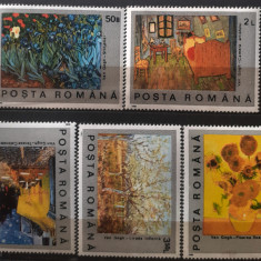 Romania 1991 LP 1249 Van Gogh serie 5v. Mnh