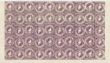 1946 ROMANIA Filarmonica George Enescu semicoala 50 timbre tete-beche MNH, Muzica, Nestampilat