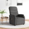 vidaXL Fotoliu de masaj electric rabatabil, gri &icirc;nchis, textil